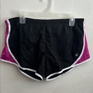 Aerie Black and Pink Women's Athletic Shorts
